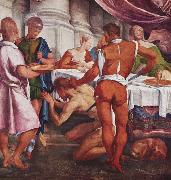Follower of Jacopo da Ponte Enthauptung Johannes des Taufers Spain oil painting artist